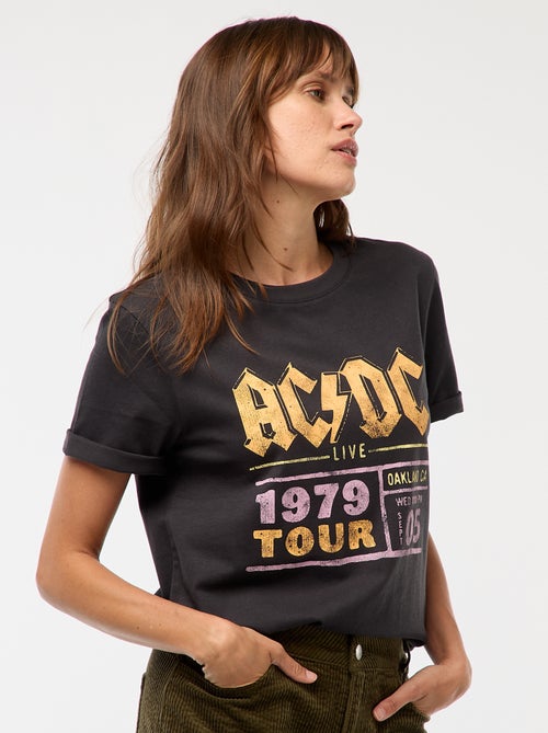 Camiseta estampada 'AC/DC' - Kiabi
