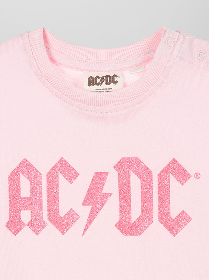 Camiseta estampada 'ACDC' ROSA - Kiabi