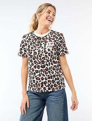 Camiseta estampada 'Agathe Sorlet x Kiabi' - San Valentín