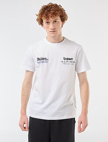 Camiseta estampada 'Alpine' de algodón liso