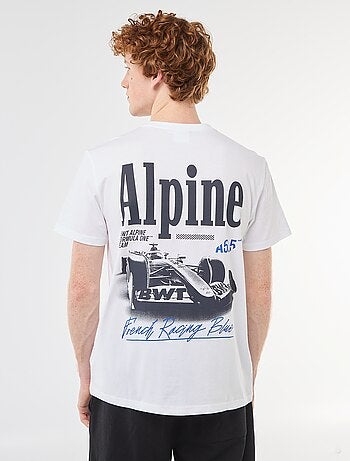 Camiseta estampada 'Alpine' de algodón liso