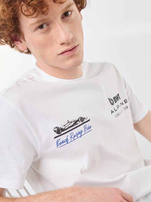 Camiseta estampada 'Alpine' de algodón liso - Kiabi