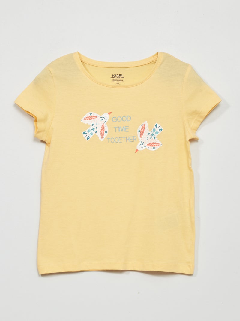 Camiseta estampada AMARILLO - Kiabi