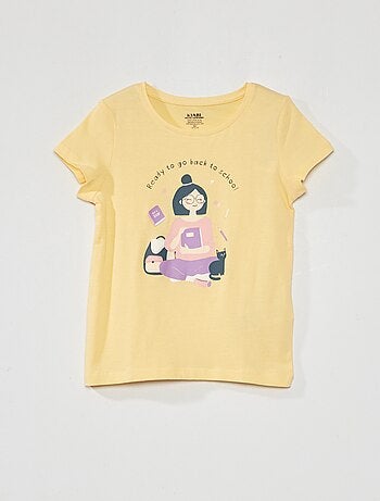 Camiseta lisa con pequeño cuello alto (pack de 3) rosa bebé niña Okaïdi &  Obaïbi