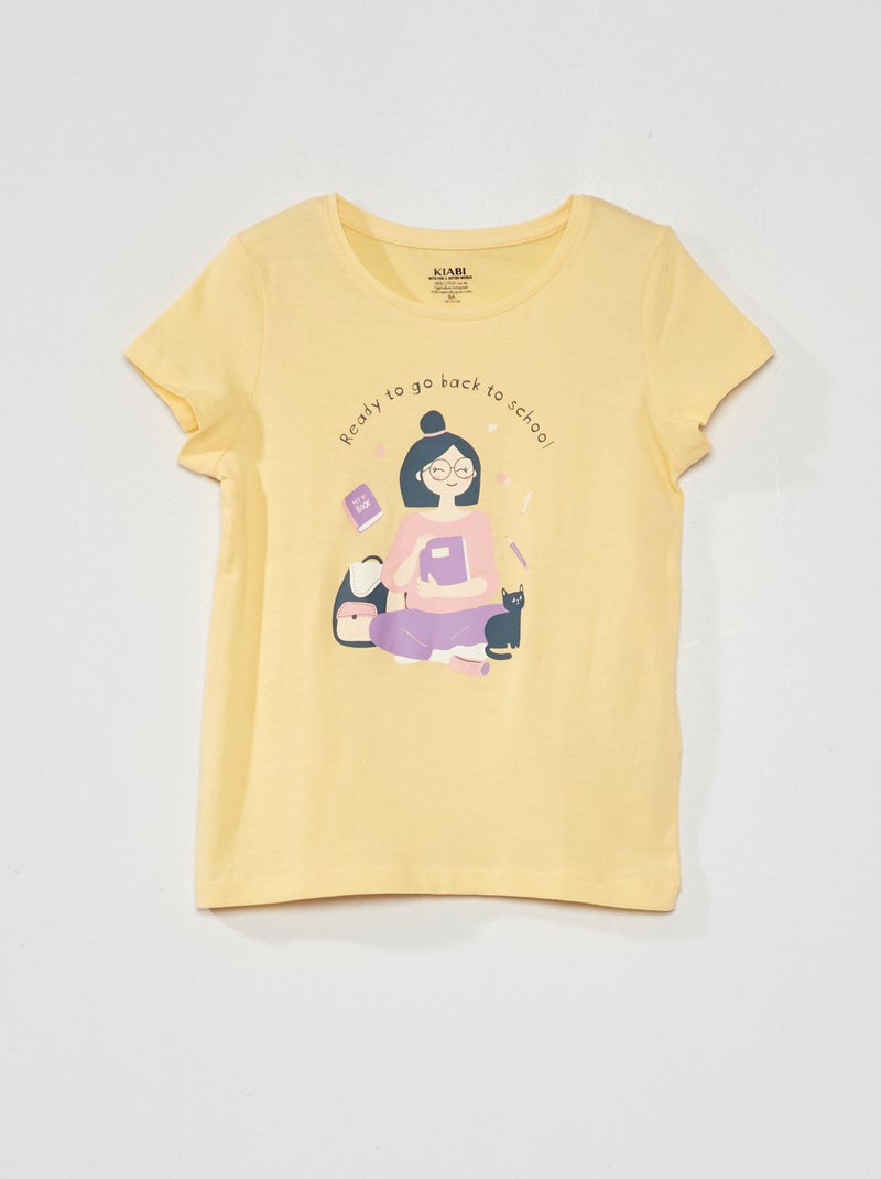 Camiseta estampada AMARILLO - Kiabi