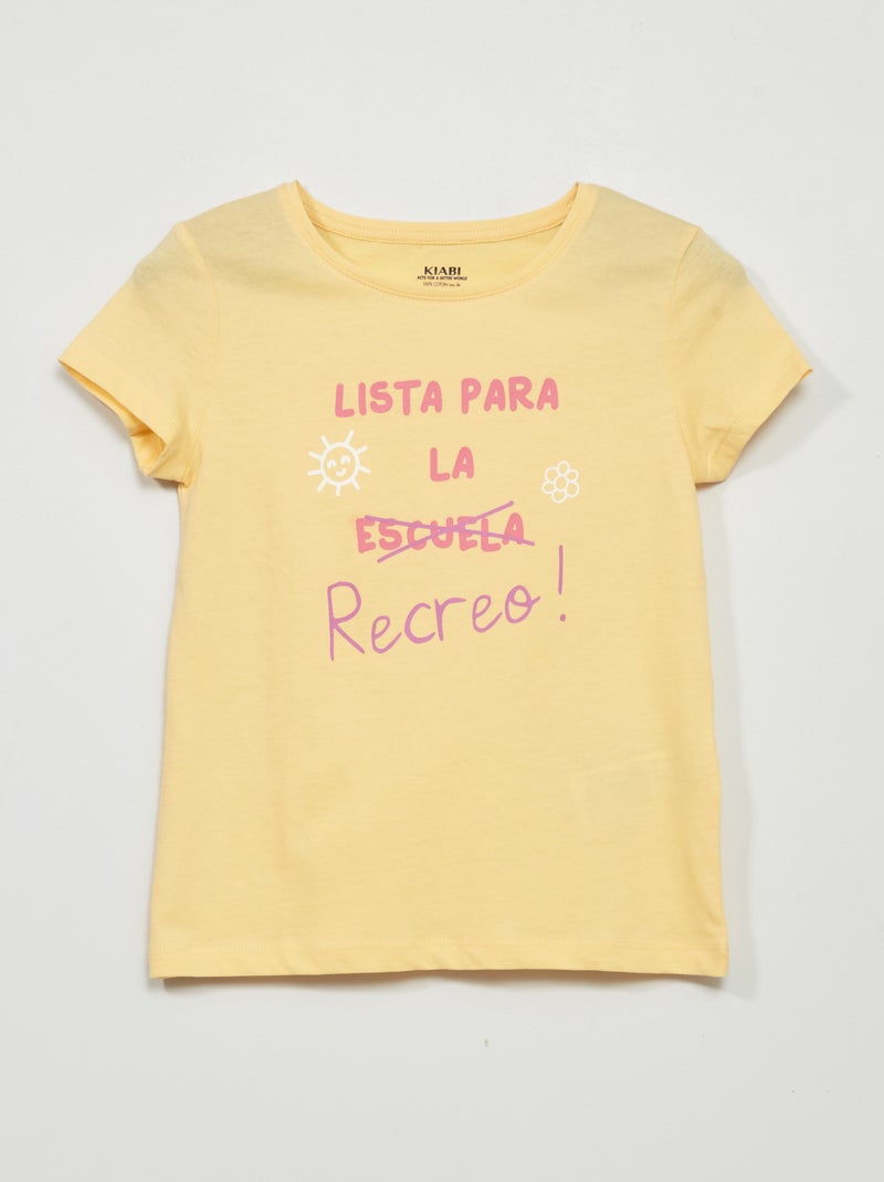 Camiseta estampada AMARILLO - Kiabi