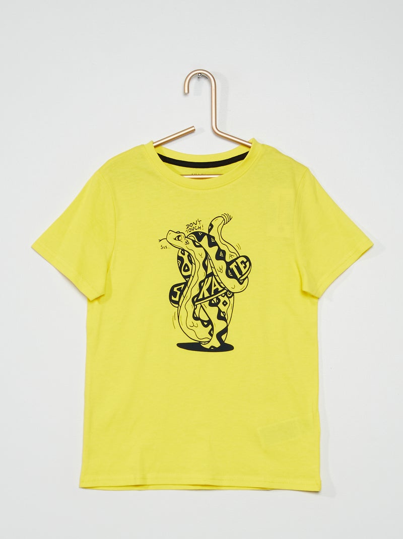 Camiseta estampada AMARILLO - Kiabi