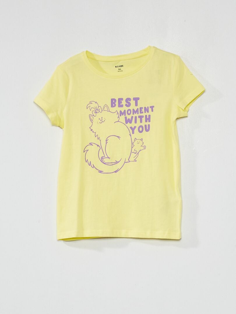 Camiseta estampada AMARILLO - Kiabi