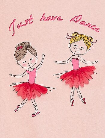 Camiseta estampada animada de manga corta