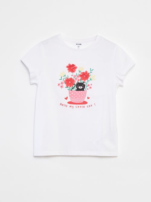 Camiseta estampada animada manga corta - Kiabi Camiseta estampada animada manga corta - Kiabi