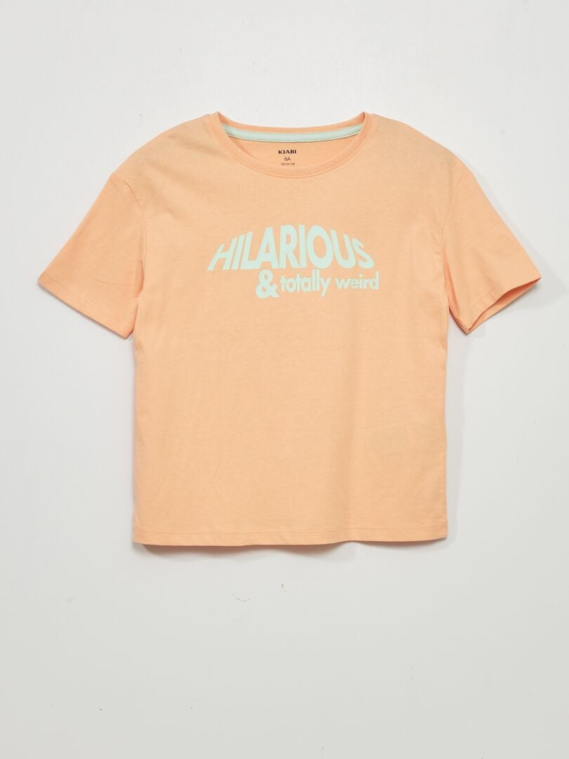 Camiseta estampada 'Audacious' NARANJA - Kiabi