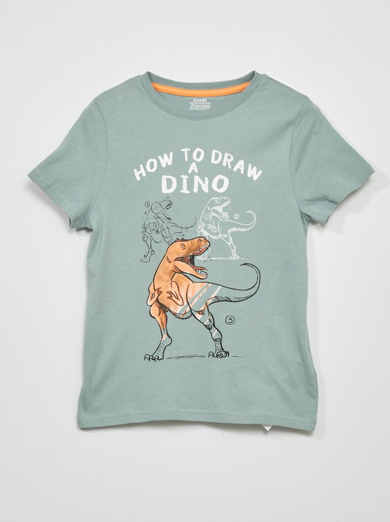 Camiseta estampada AZUL - Kiabi