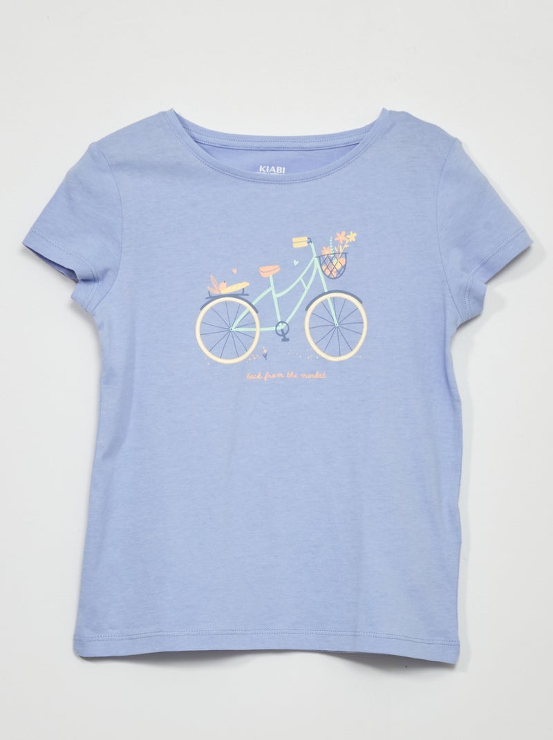 Camiseta estampada AZUL - Kiabi