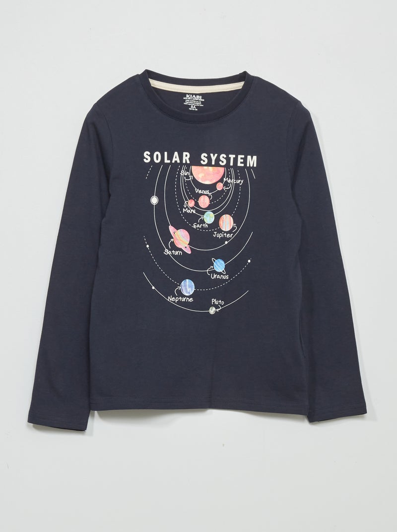 Camiseta estampada AZUL - Kiabi