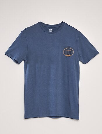 Camiseta 'Oliver y Benji' - azul - Kiabi - 5.00€
