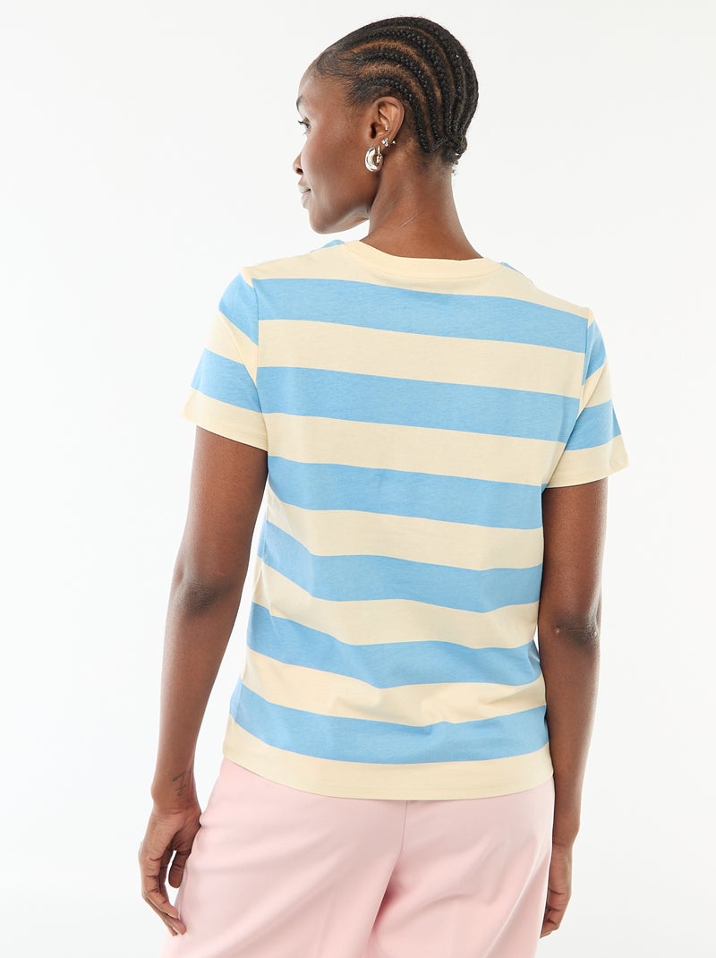 Camiseta estampada Azul - Kiabi