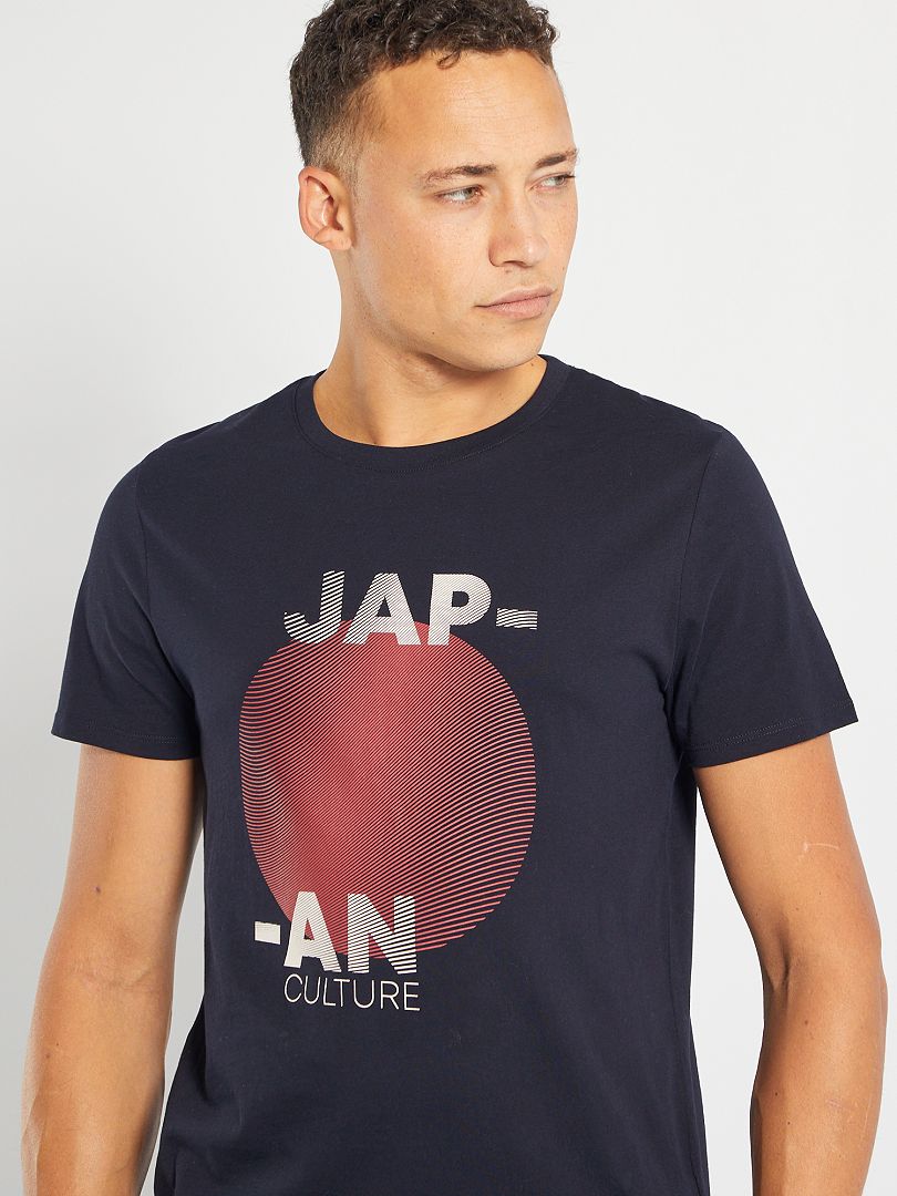 Camiseta estampada AZUL - Kiabi