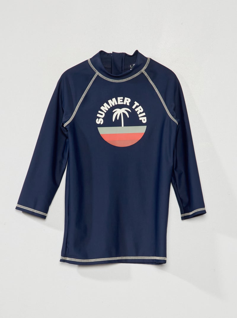 Camiseta estampada AZUL - Kiabi