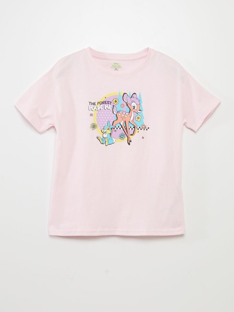 Camiseta estampada 'Bambi' ROSA - Kiabi