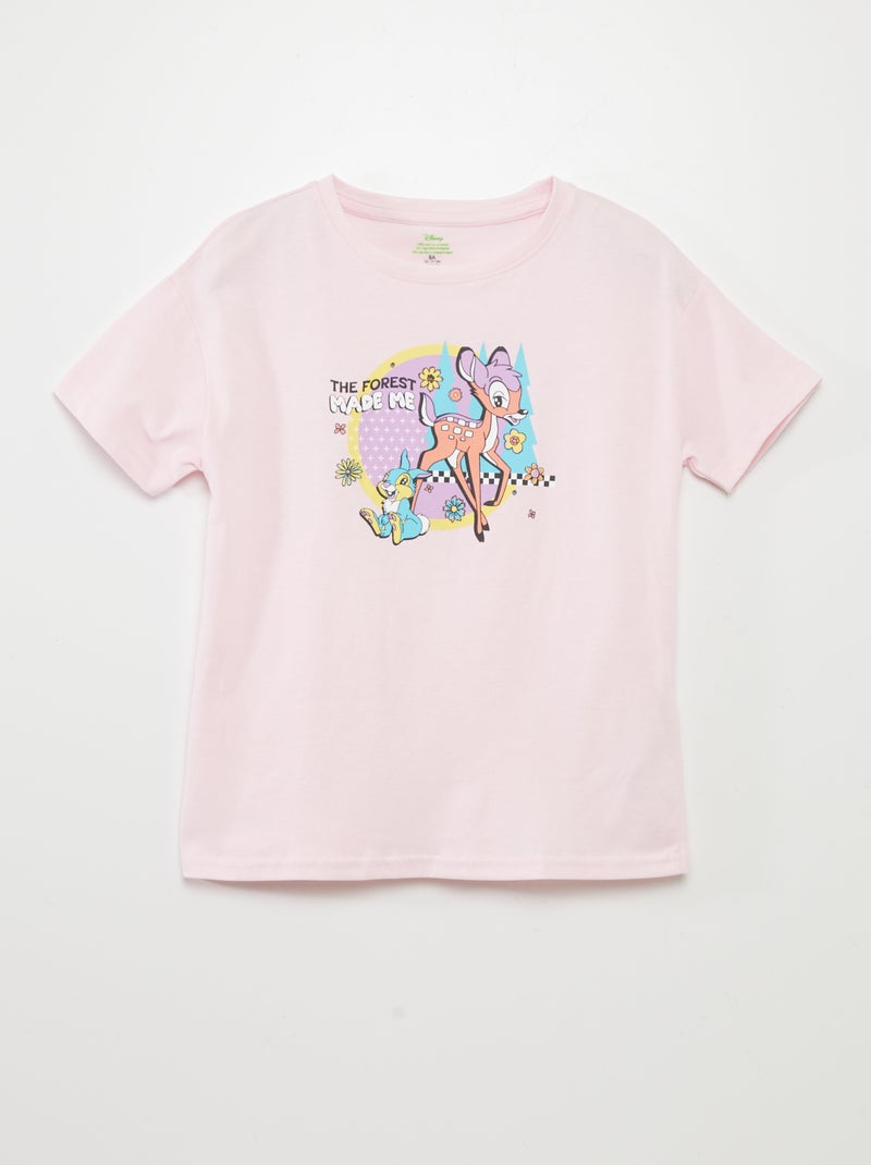 Camiseta estampada 'Bambi' ROSA - Kiabi