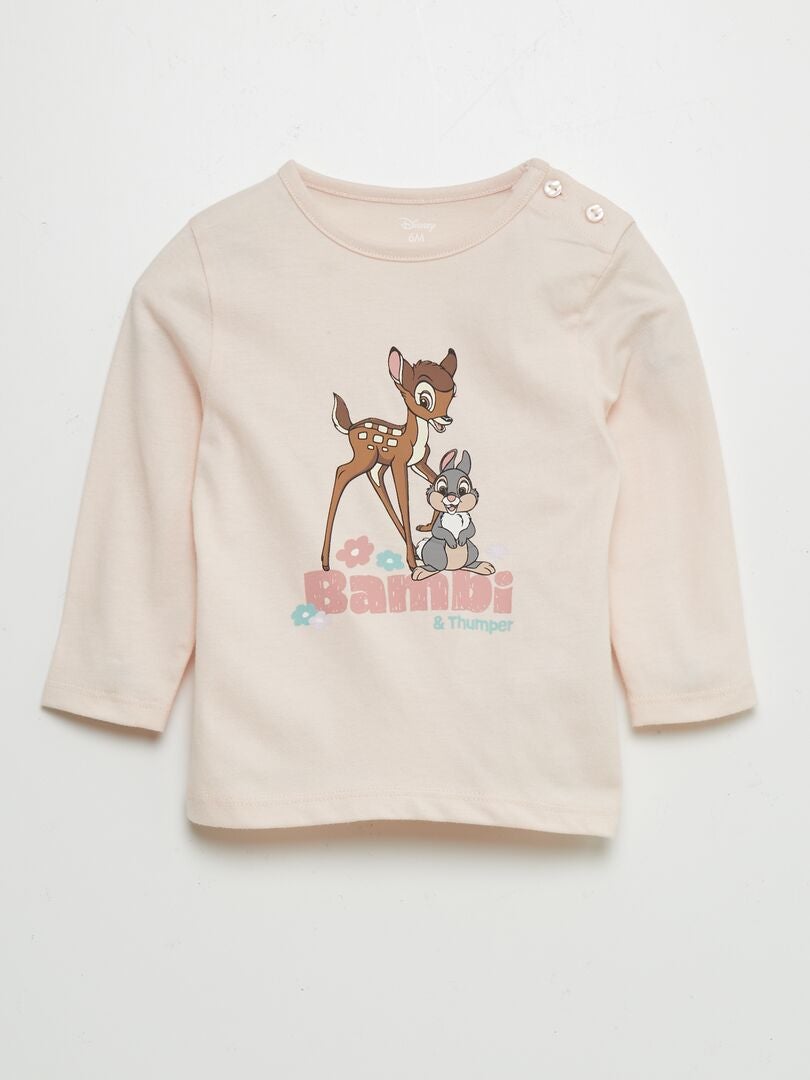 Camiseta estampada 'Bambi' ROSA - Kiabi