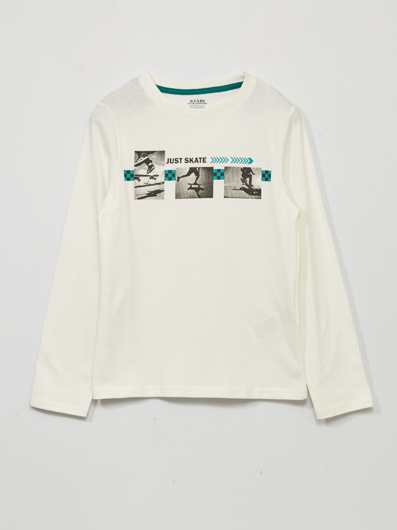 Camiseta estampada BEIGE - Kiabi