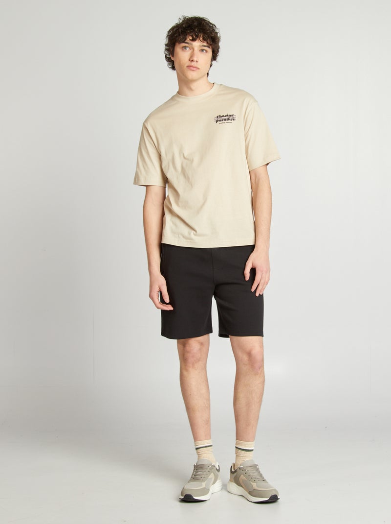 Camiseta estampada BEIGE - Kiabi