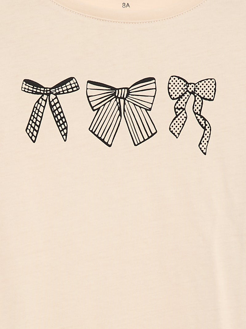 Camiseta estampada Beige - Kiabi