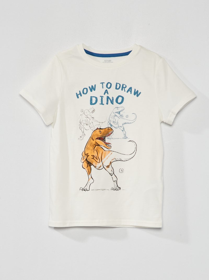 Camiseta estampada BLANCO - Kiabi