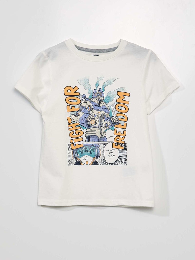 Camiseta estampada BLANCO - Kiabi