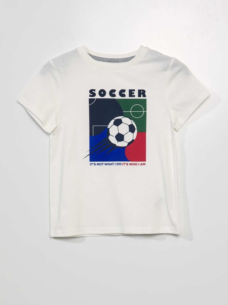Camiseta estampada BLANCO - Kiabi