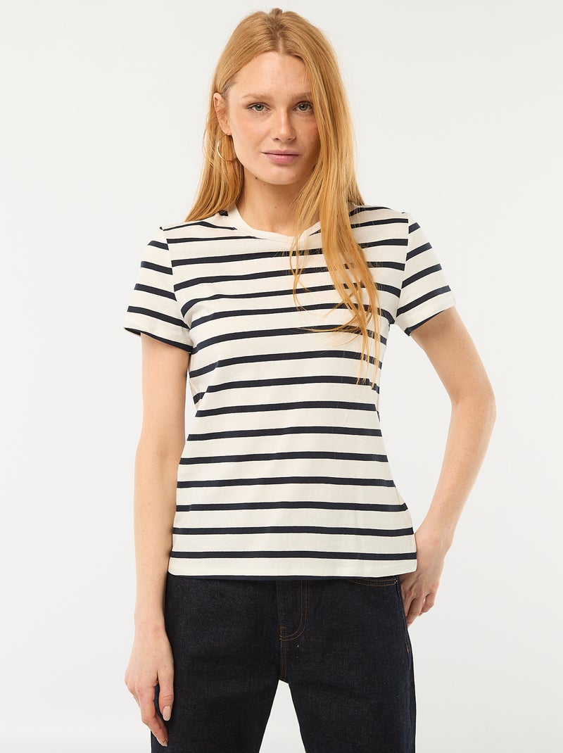 Camiseta estampada Blanco - Kiabi