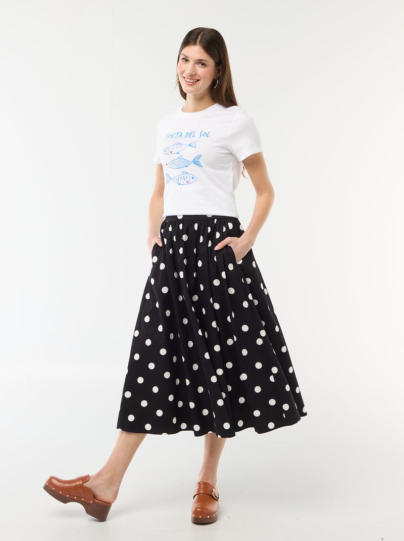 Camiseta estampada Blanco - Kiabi