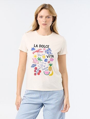 Camiseta estampada