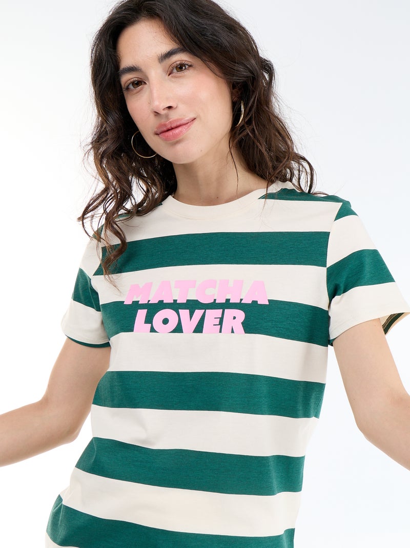 Camiseta estampada Blanco - Kiabi