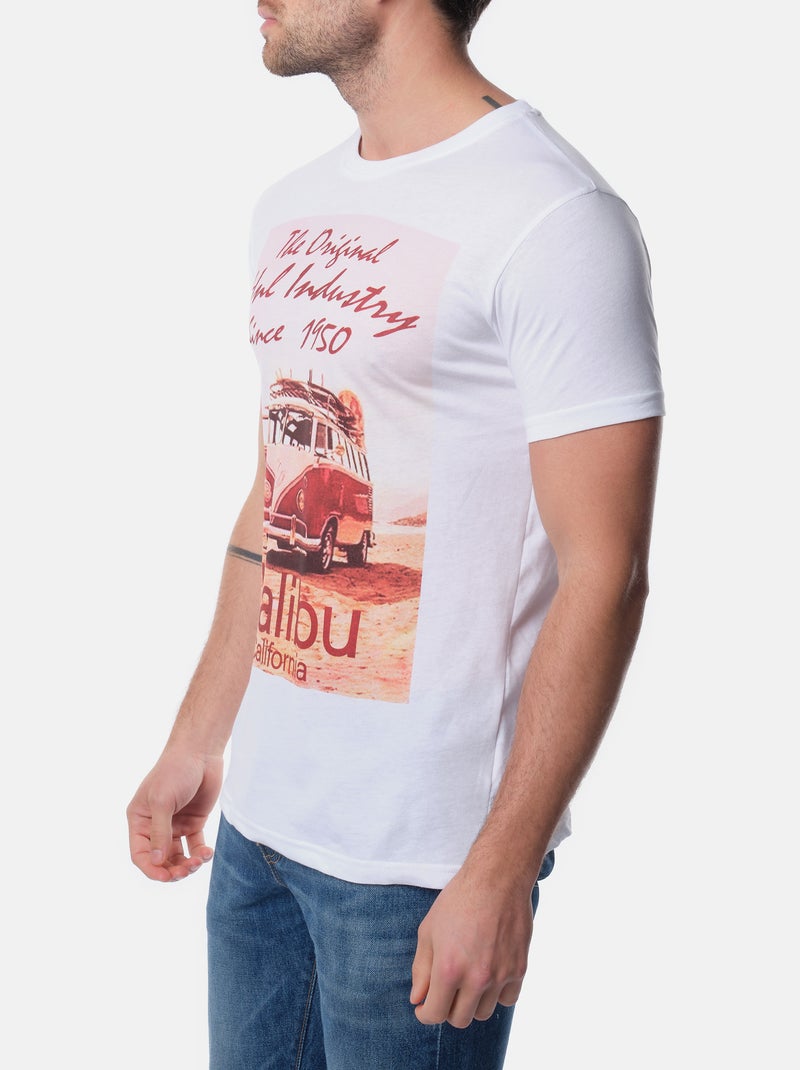 Camiseta  estampada Blanco - Kiabi