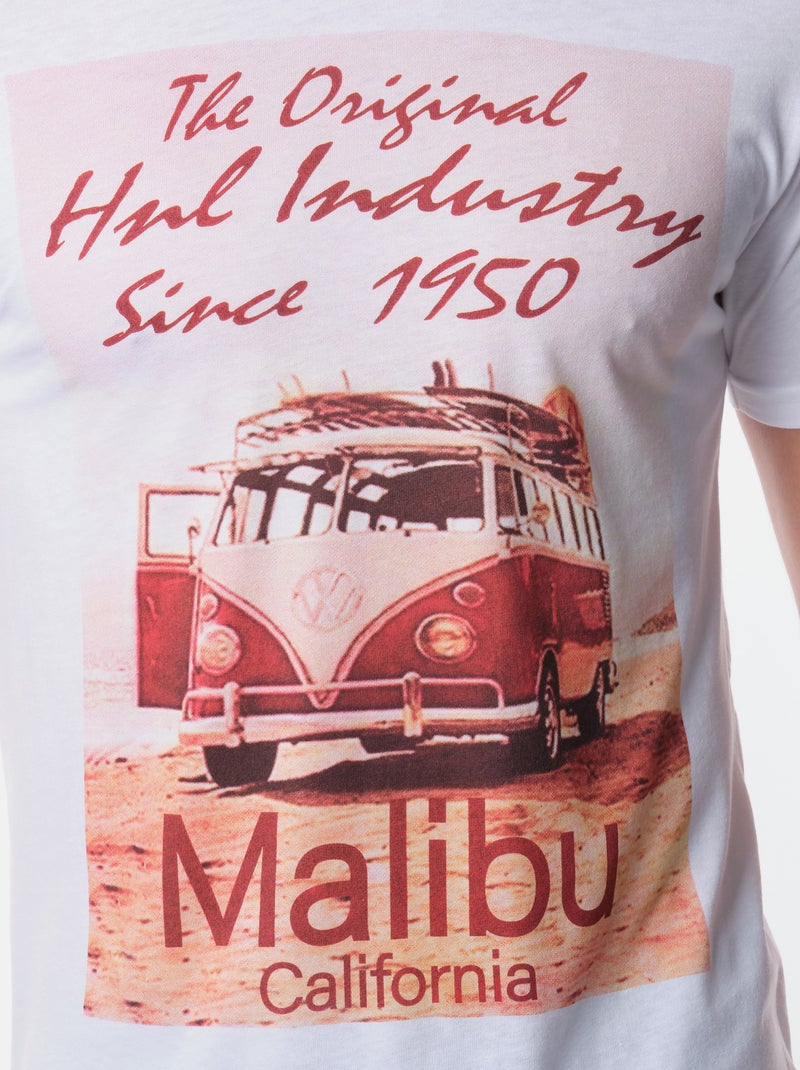 Camiseta  estampada Blanco - Kiabi