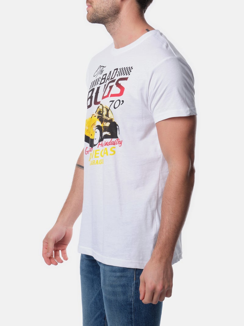 Camiseta estampada Blanco - Kiabi
