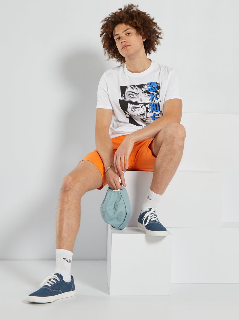 Camiseta estampada BLANCO - Kiabi