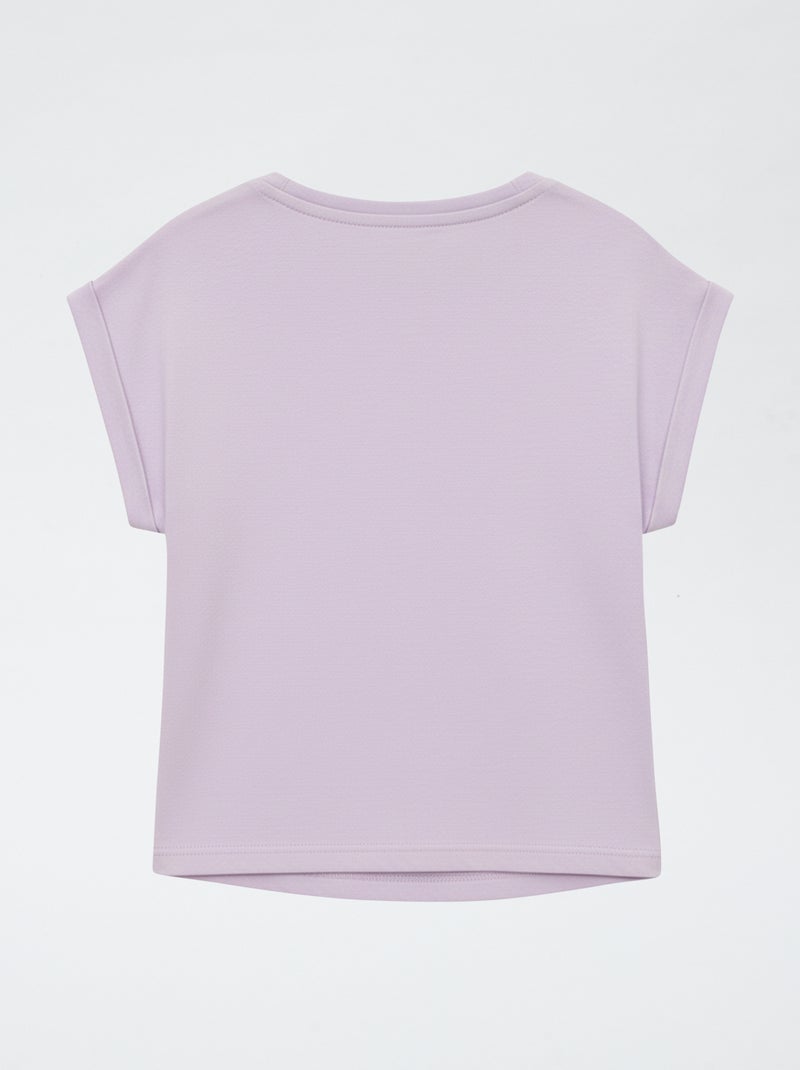 Camiseta estampada 'Bluey' de punto de algodón Purpura - Kiabi
