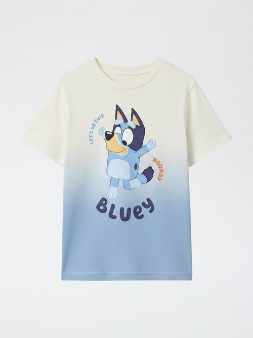 Camiseta estampada 'Bluey' estilo degradado en algodón - Kiabi