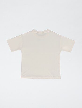 Camiseta estampada 'Bluey' estilo degradado en algodón