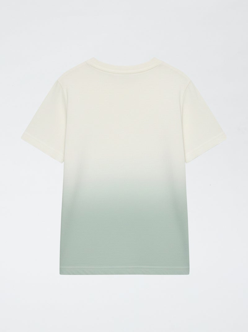 Camiseta estampada 'Bluey' estilo degradado en algodón Verde claro - Kiabi
