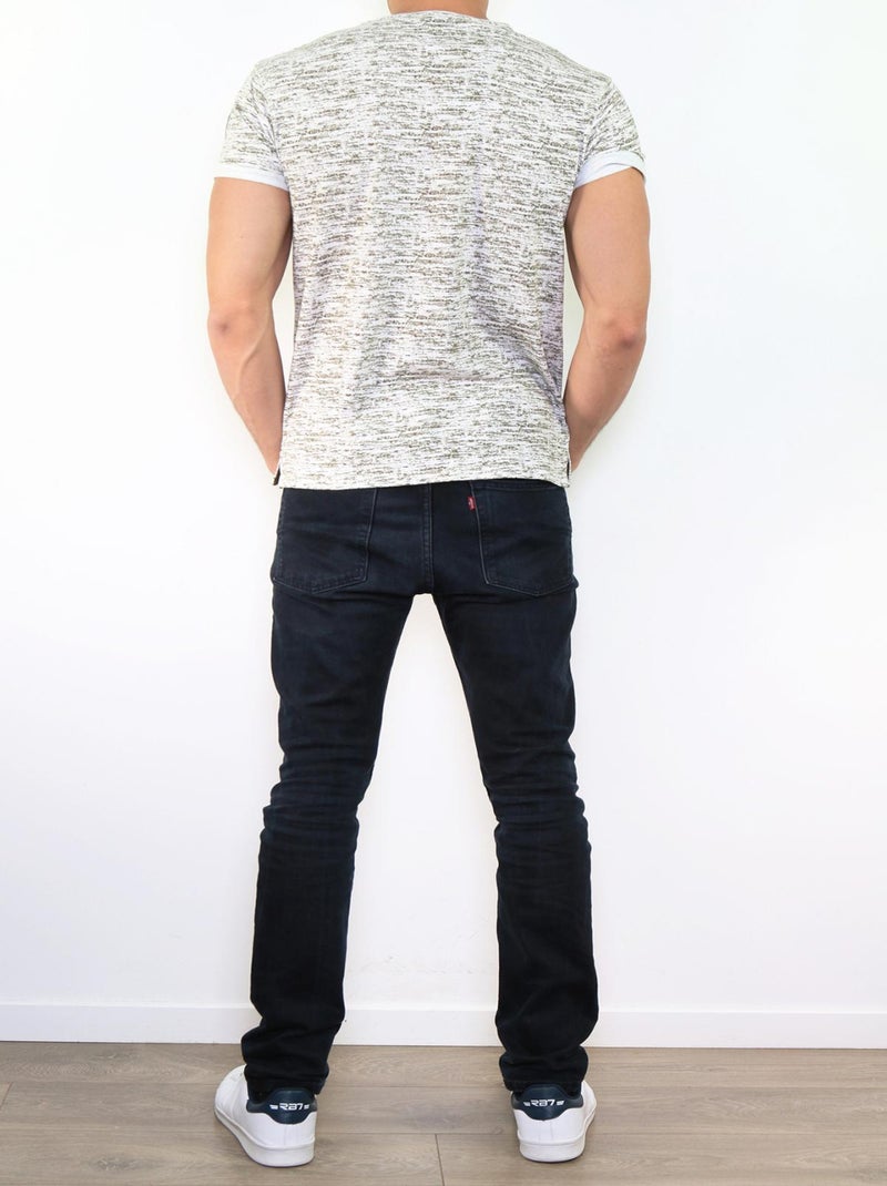 Camiseta estampada Caqui - Kiabi