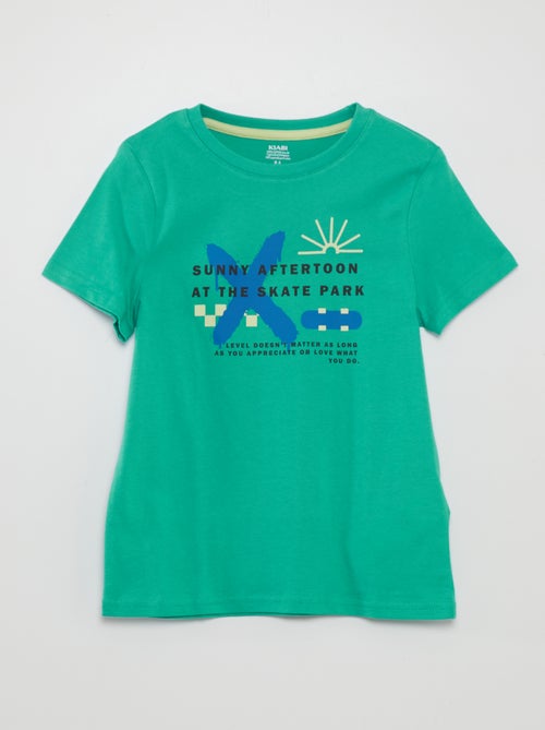 Camiseta estampada con cuello redondo - Kiabi