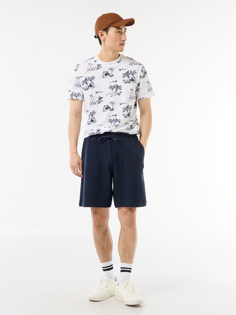 Camiseta estampada con diseño original Blanco - Kiabi