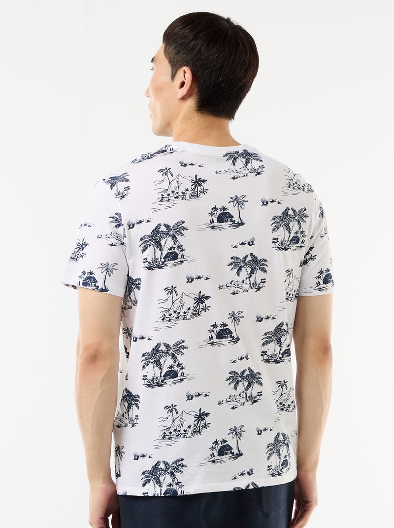 Camiseta estampada con diseño original Blanco - Kiabi