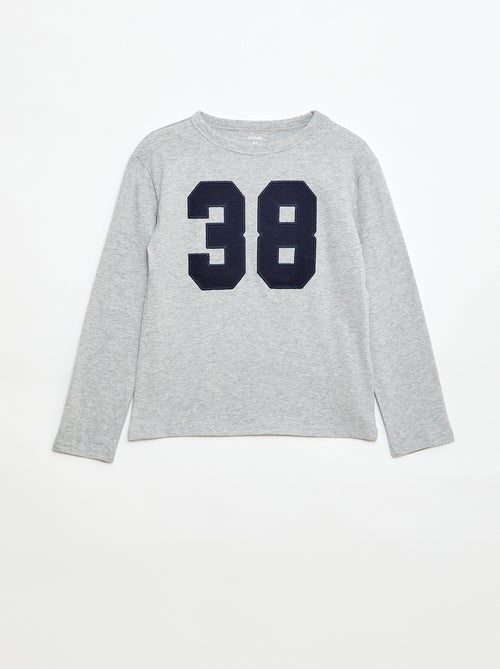 Camiseta estampada con diseño original de manga larga - Kiabi