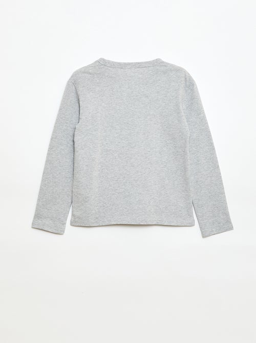 Camiseta estampada con diseño original de manga larga - Kiabi