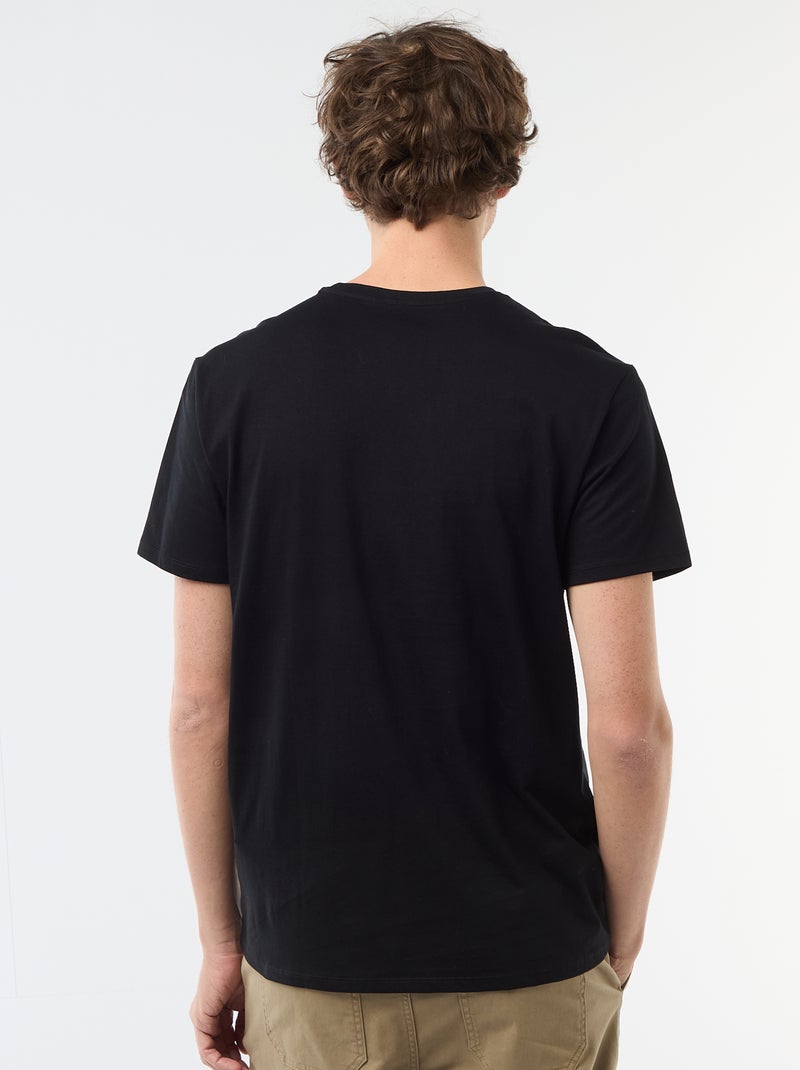 Camiseta estampada con diseño original Negro - Kiabi